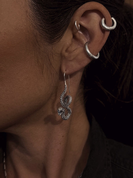 SNAKE ÖRHÄNGE TOPAZ