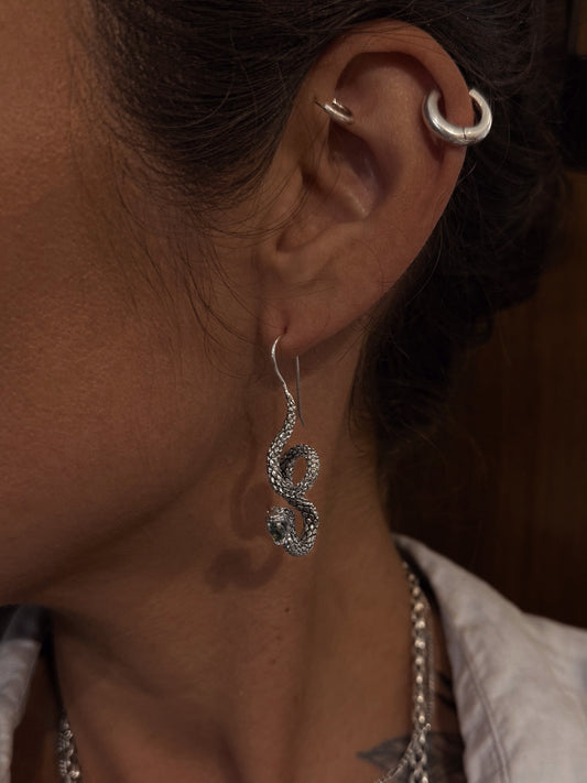 SNAKE ÖRHÄNGE GRÖN