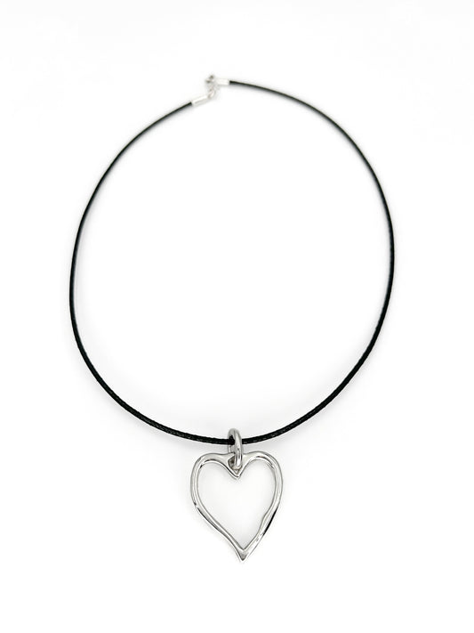 HALSBAND WAVY HEART MEDIUM