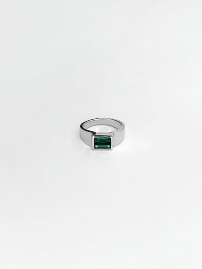 EMERALD SIGNETRING